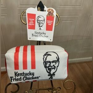 Brand New Dog Bathtub TOYS Bucket KFC Fried Chicken  Stuffed Toy 7” With